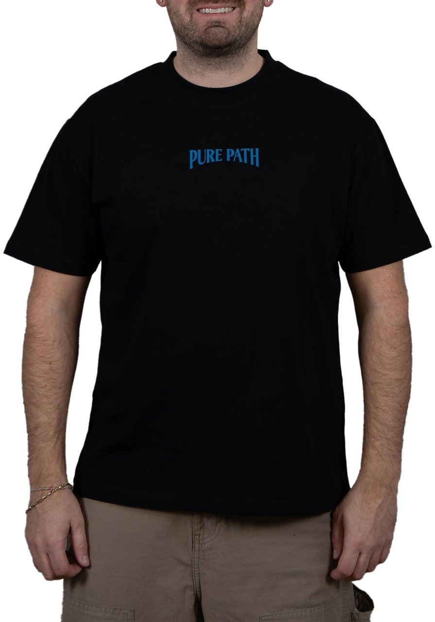 Pure Path Loose Fit T-Shirts Crewneck SS Zwart