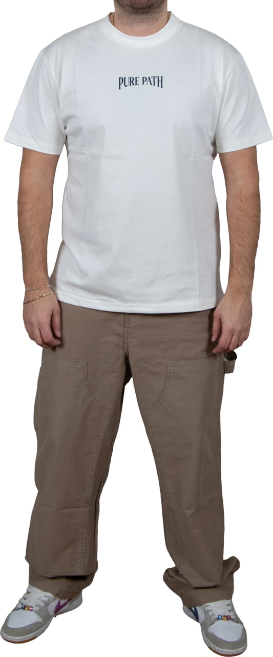 Pure Path Loose Fit T-Shirts Crewneck SS Wit