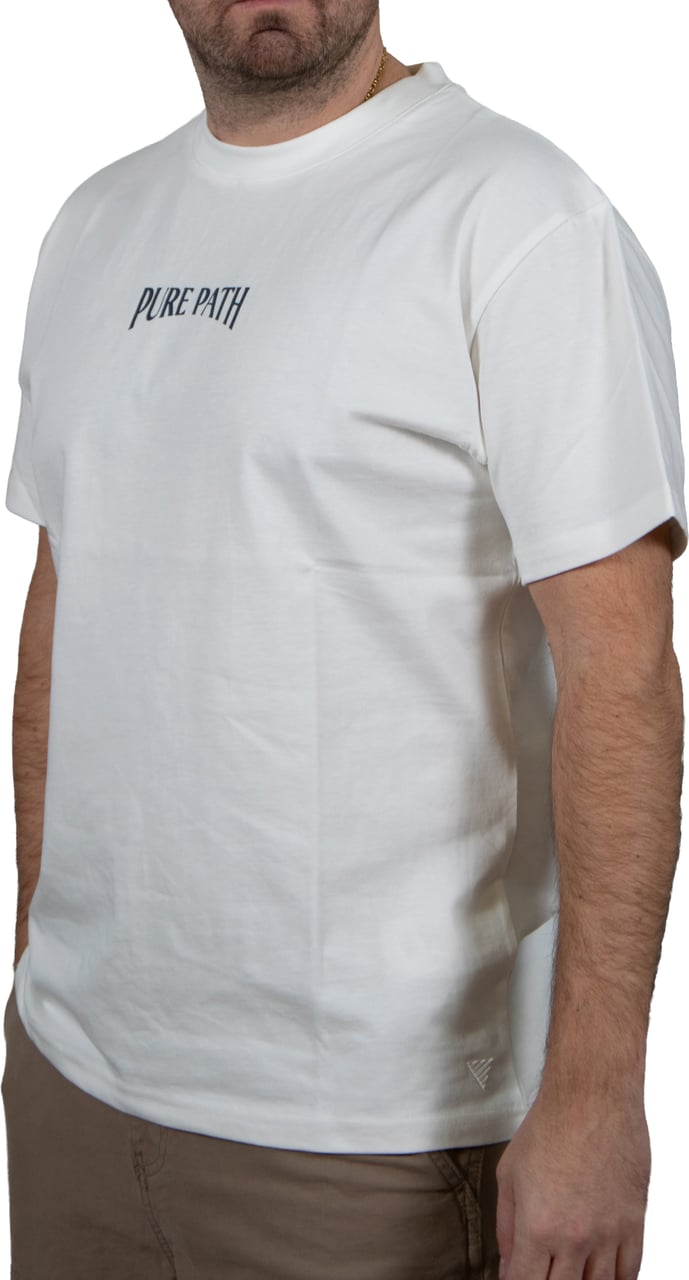 Pure Path Loose Fit T-Shirts Crewneck SS Wit