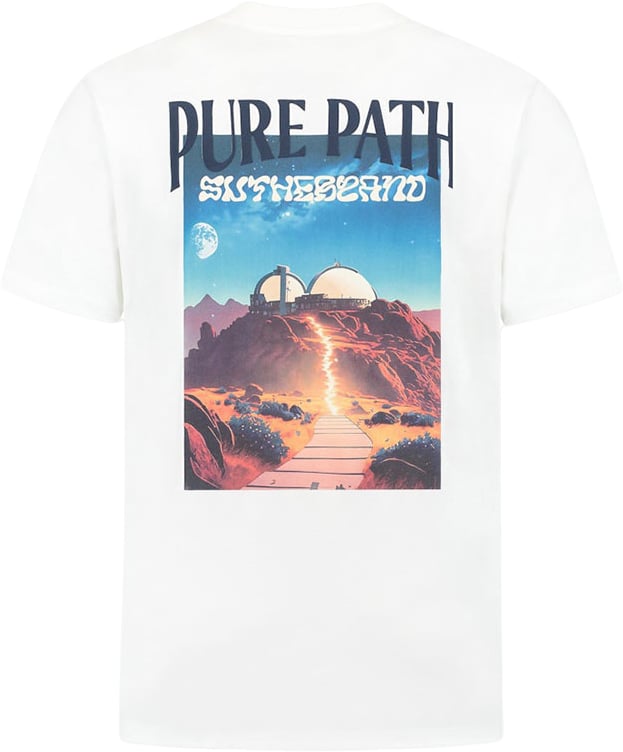Pure Path Loose Fit T-Shirts Crewneck SS Wit