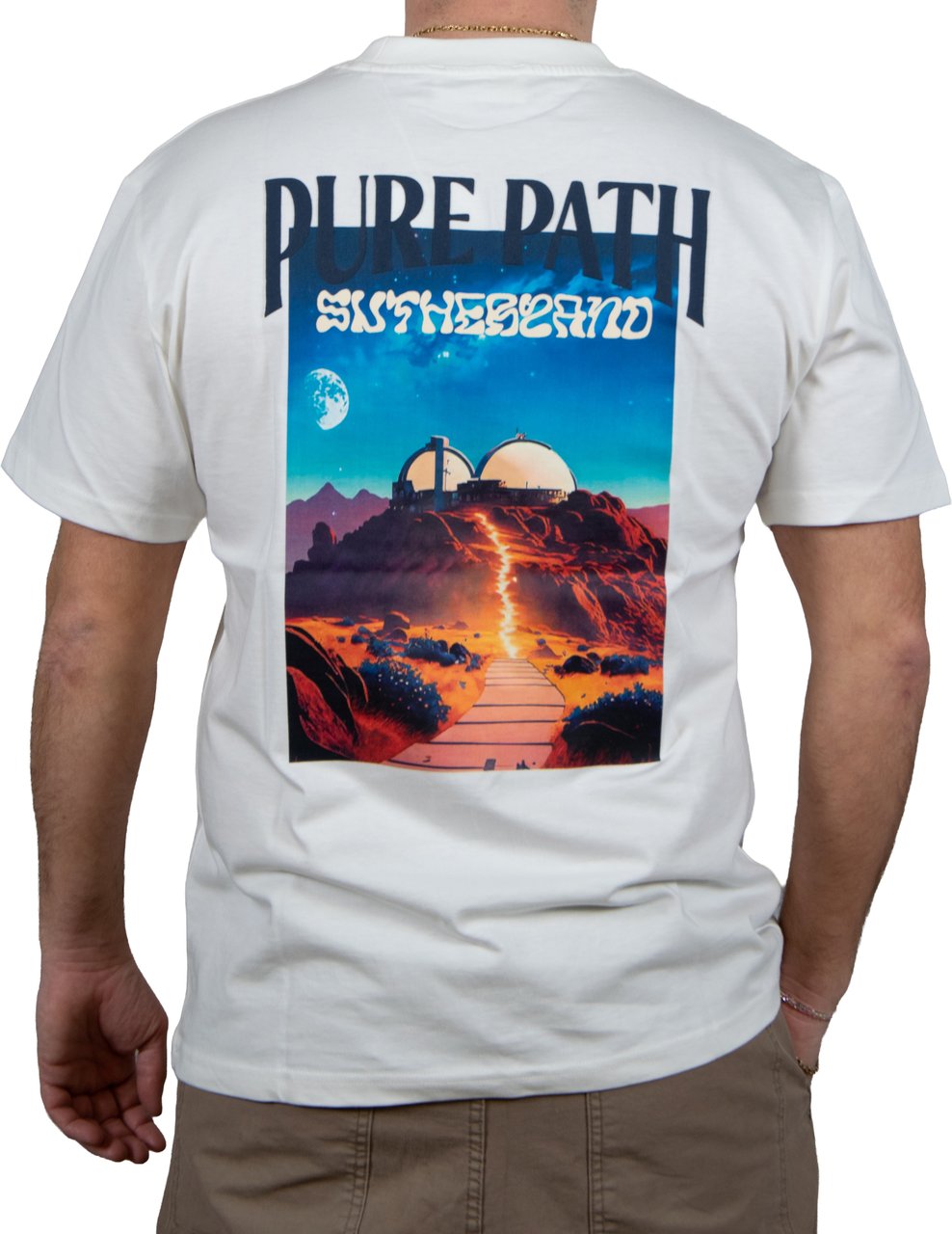 Pure Path Loose Fit T-Shirts Crewneck SS Wit