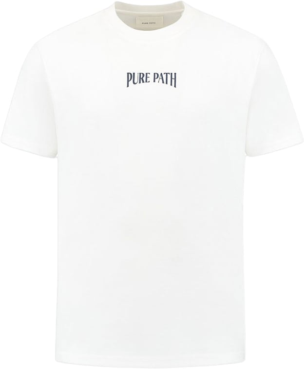 Pure Path Loose Fit T-Shirts Crewneck SS Wit