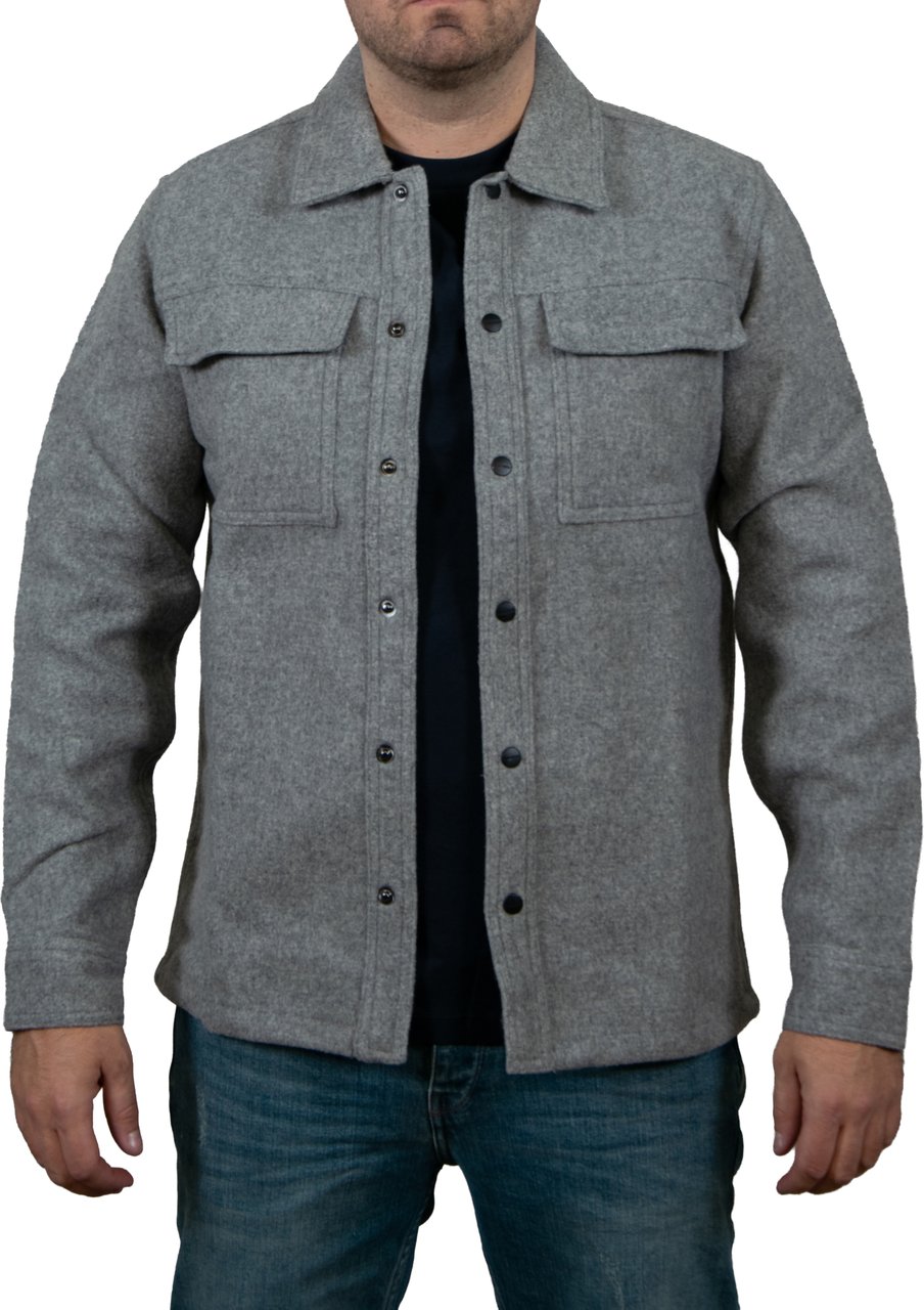 Pure Path Regular Fit Shirts Over Grijs