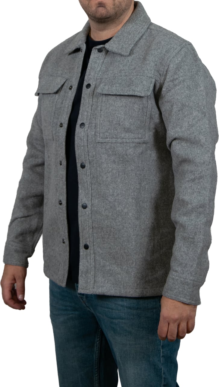 Pure Path Regular Fit Shirts Over Grijs