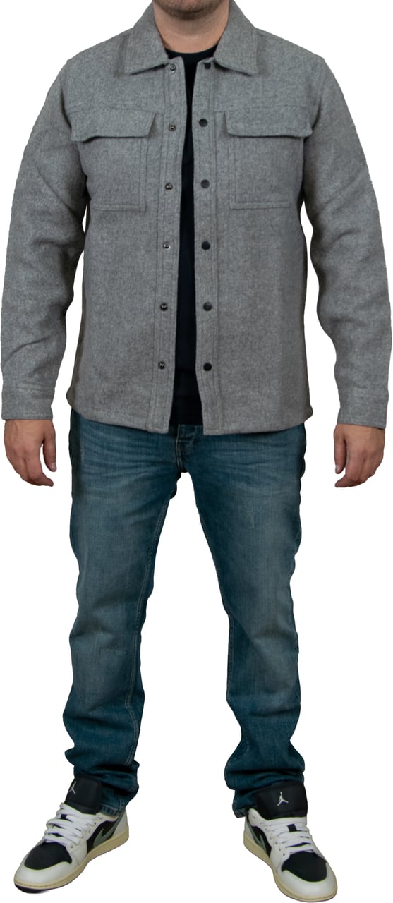 Pure Path Regular Fit Shirts Over Grijs