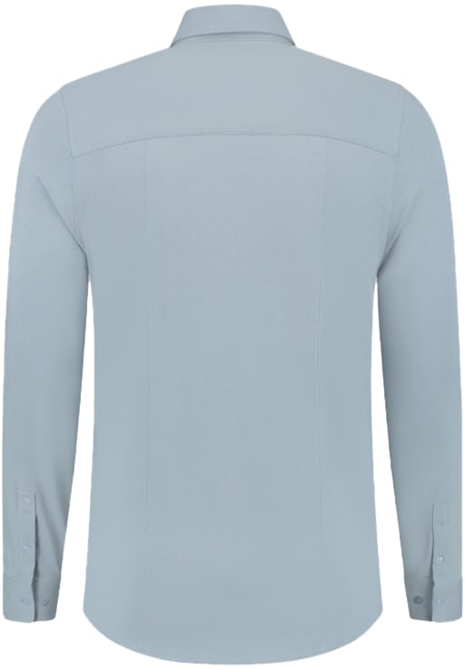 Pure Path Slim Fit Jersey Shirts Casual Blauw