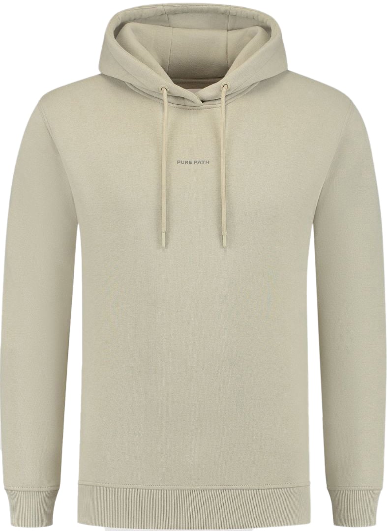 Pure Path Pure Path Essential Logo Hoodie LT Army Groen