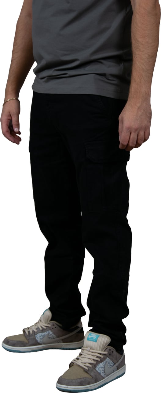 Pure Path Regular Fit Pants Cargo Zwart