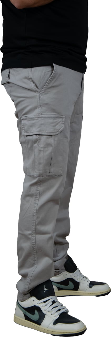 Pure Path Regular Fit Pants Cargo Grijs