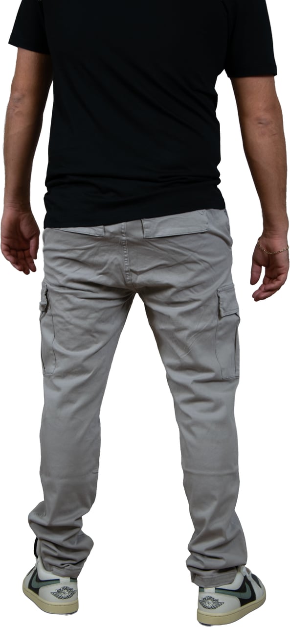 Pure Path Regular Fit Pants Cargo Grijs