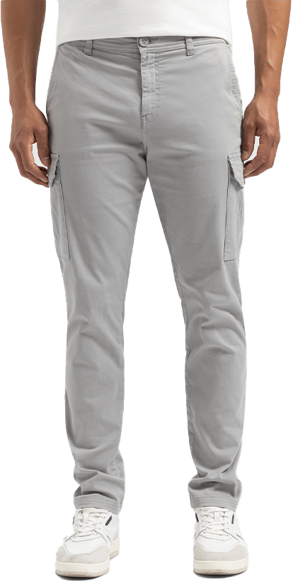 Pure Path Pure Path Regular Fit Pants Cargo Grijs