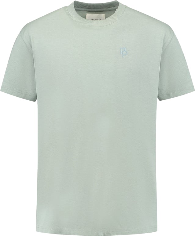 Pure Path Loose Fit Crewneck SS T-Shirts Groen