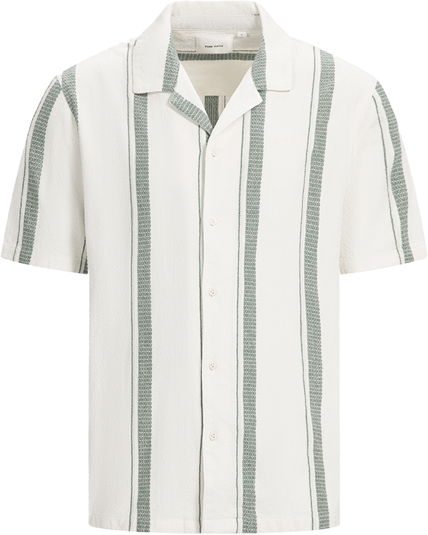Pure Path Loose Fit Shortsleeve Shirts Beige