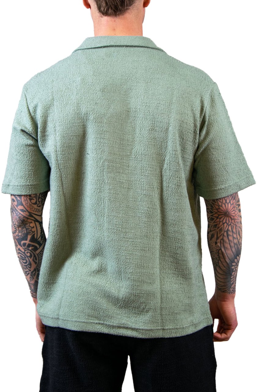 Pure Path Regular Fit Shortsleeve Shirt Groen