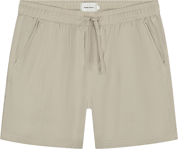 Pure Path Pure Path Regular Fit Pull On Shorts Beige