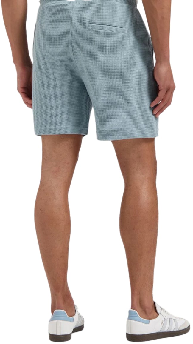 Pure Path Pure Path Waffle Shorts Blue Grey Grijs