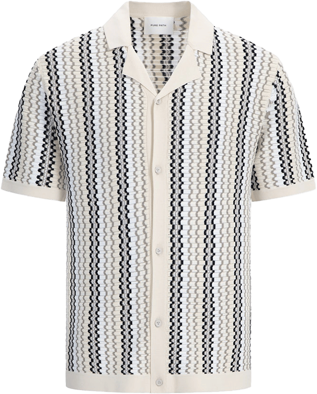 Pure Path Pure Path Regular Fit SS Knitwear Beige