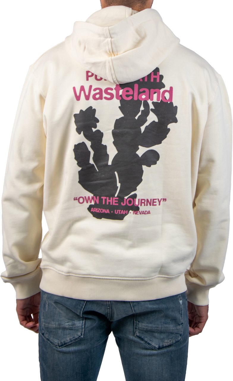 Pure Path Pure Path Loose Fit Hoodie LS Sweaters Beige