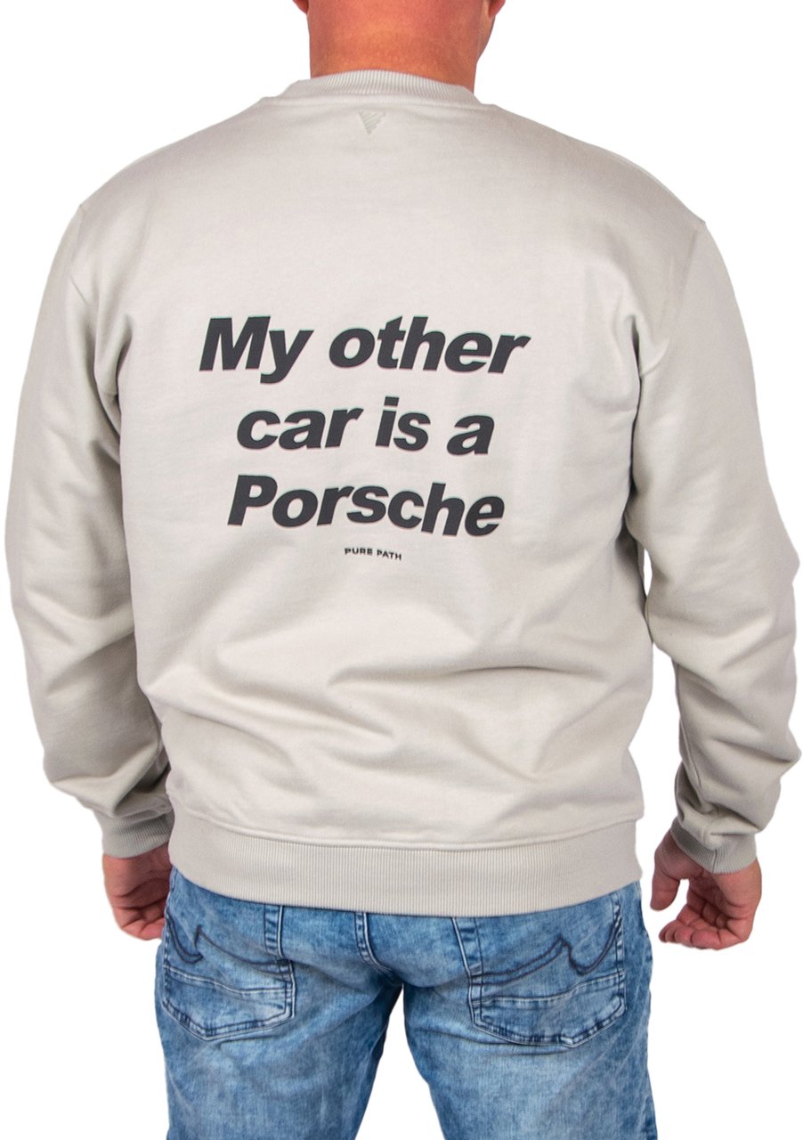 Pure Path Loose Fit Crewneck LS Sweaters Grijs