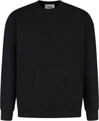 Pure Path Pure Path Loose Fit Crewneck LS Sweaters Zwart