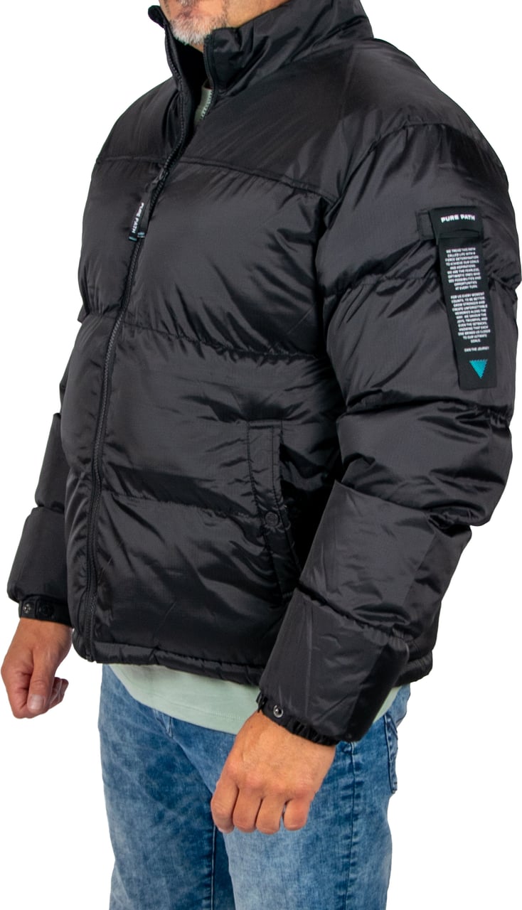 Pure Path Activewear Padded Jacket Zwart