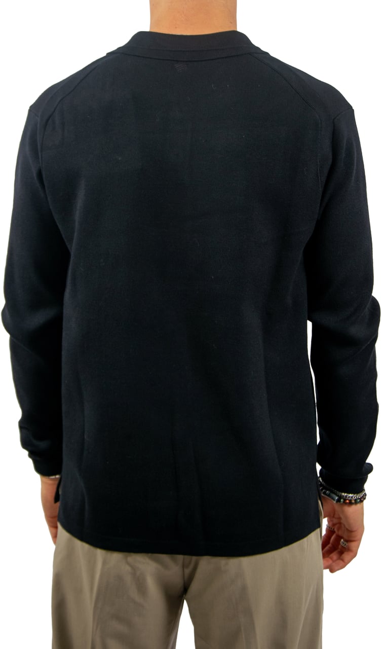 Pure Path Pure Path Regular Polo Fit Knitwear Zwart