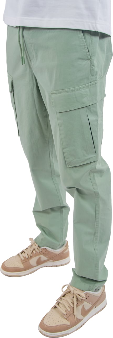Pure Path Cotton Stretch Cargo Pants Groen