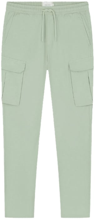 Pure Path Cotton Stretch Cargo Pants Groen