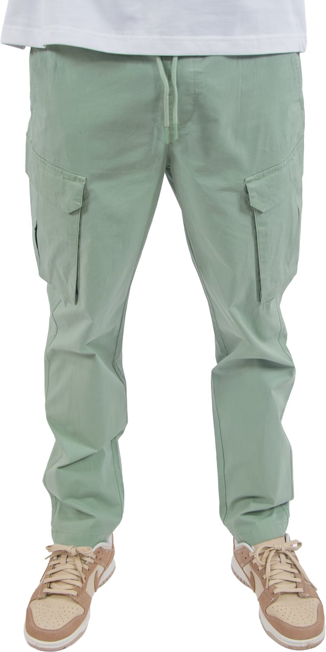 Pure Path Cotton Stretch Cargo Pants Groen