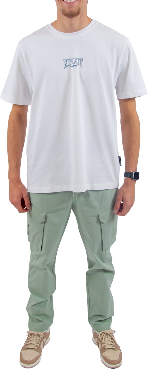 Pure Path Cotton Stretch Cargo Pants Groen