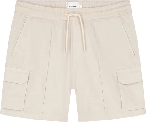 Pure Path Regular Fit Cargo Shorts Beige