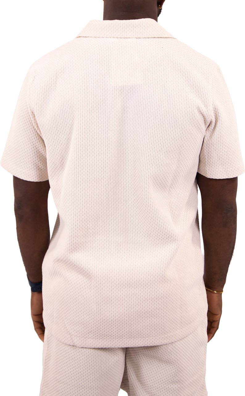 Pure Path Pure Path Honeycomd Shortsleeved Shirt Beige