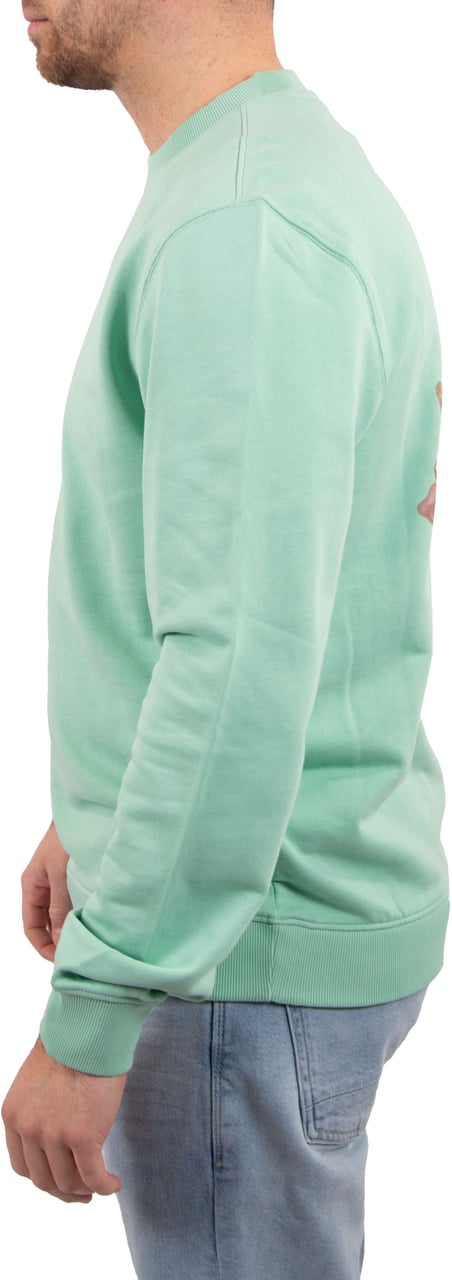 Pure Path Pure Path Trio Of Flowers Crewneck Groen