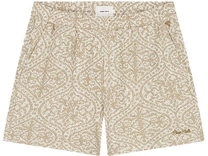 Pure Path Pure Path Jacquard Pattern Shorts Beige