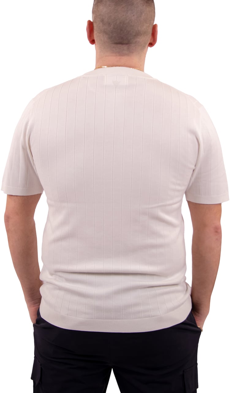 Pure Path Pure Path Dropneedle Knitted T-Shirt Beige