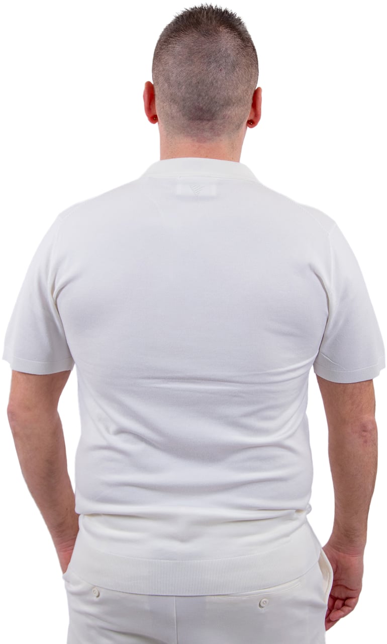 Pure Path Zip Knitted Polo Beige