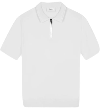 Pure Path Zip Knitted Polo Beige
