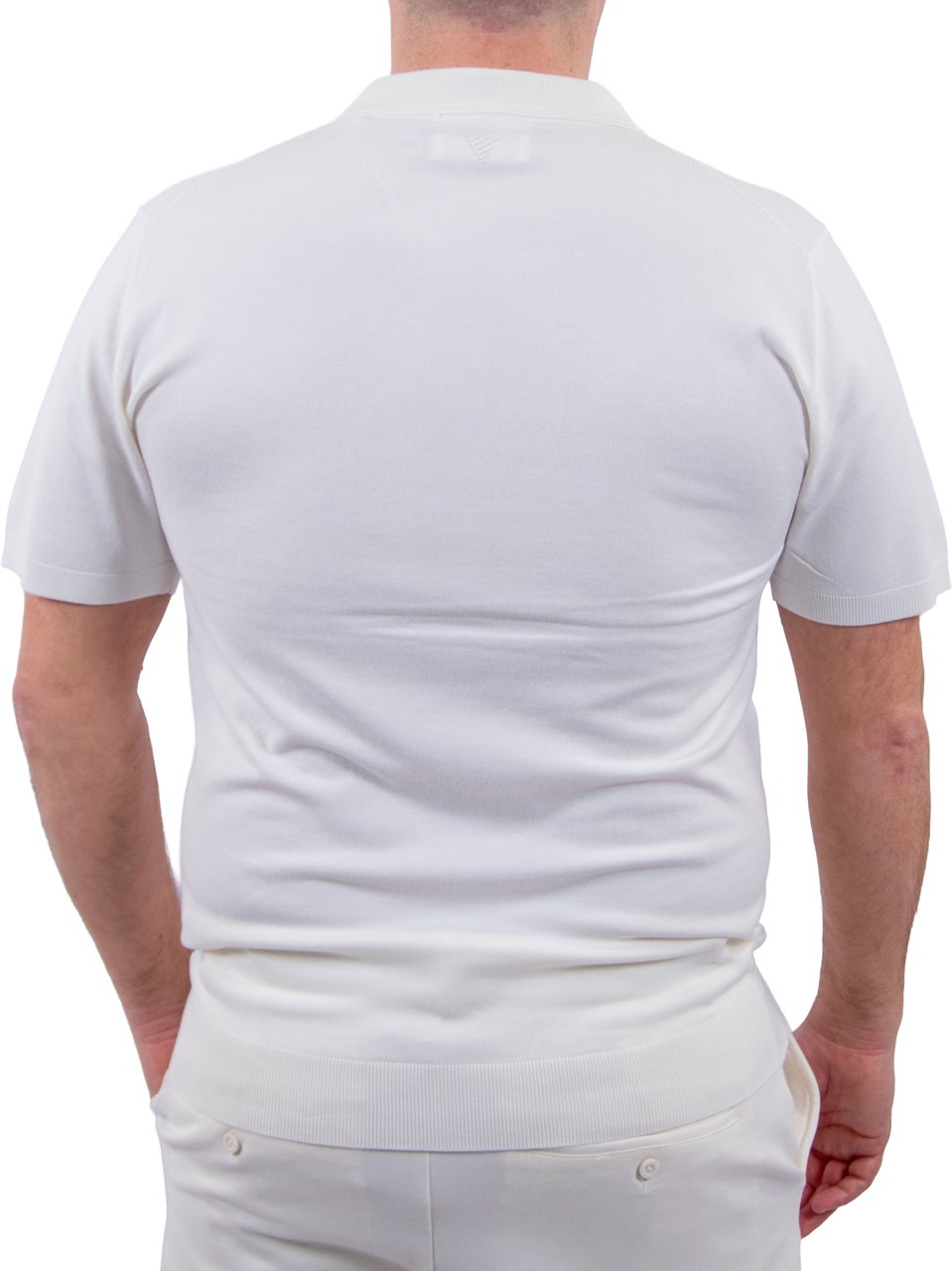 Pure Path Pure Path Zip Knitted Polo Beige