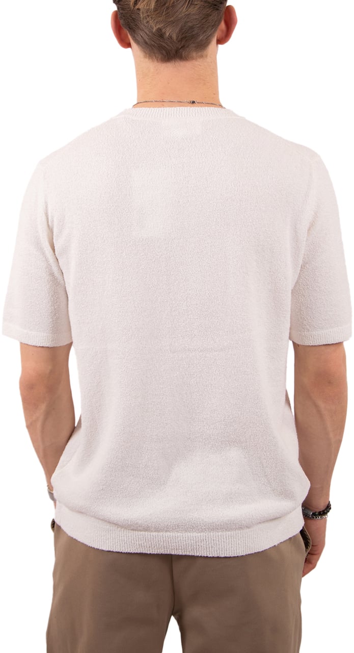 Pure Path Towel Soft Boucle Knitted Shirt Beige