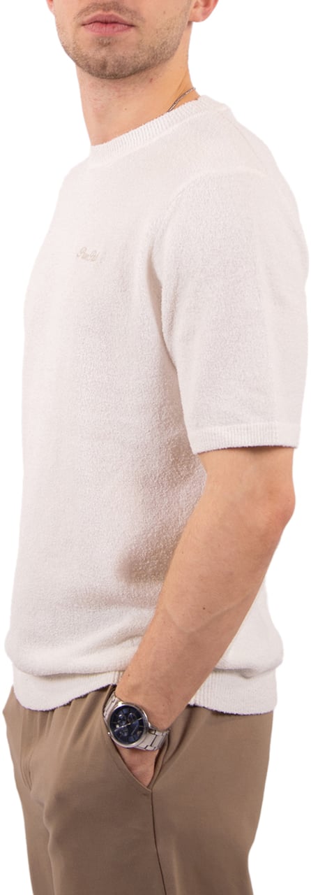 Pure Path Towel Soft Boucle Knitted Shirt Beige