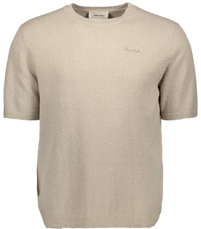 Pure Path Towel Soft Boucle Knitted Shirt Beige