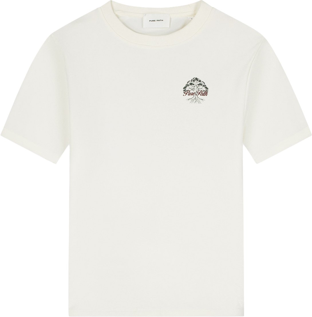 Pure Path Rooted Tree T-shirt 26030102 Ecru 54 Beige