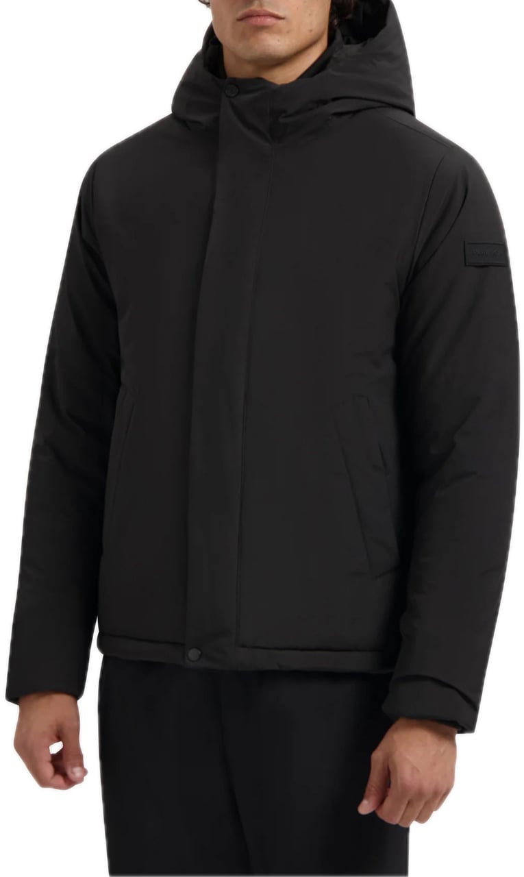 Pure Path Short Parka Jacket 25030409 Black Zwart