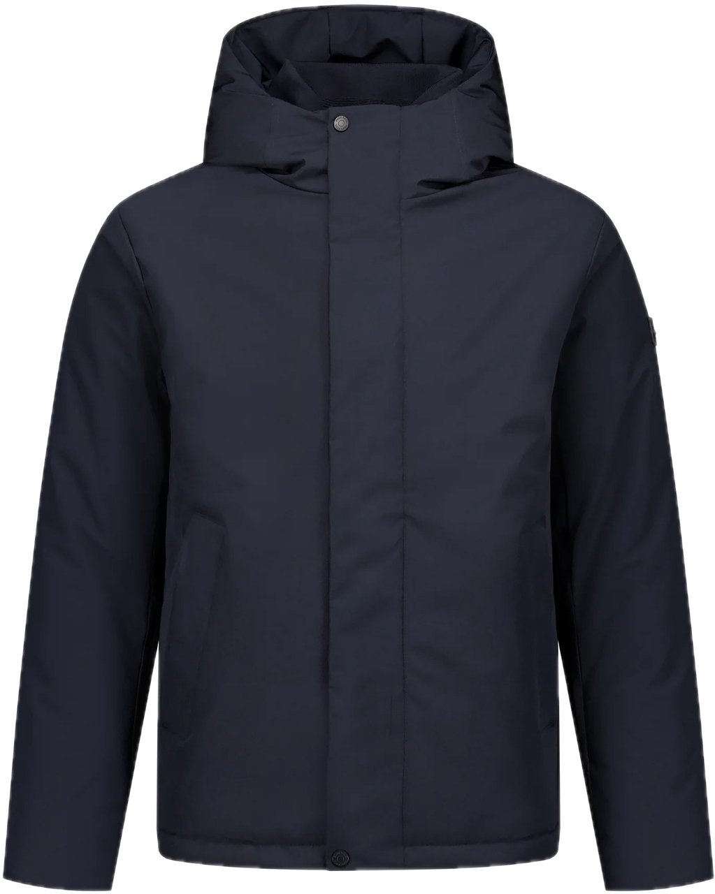 Pure Path Short Parka Jacket 25030409 Navy Blauw