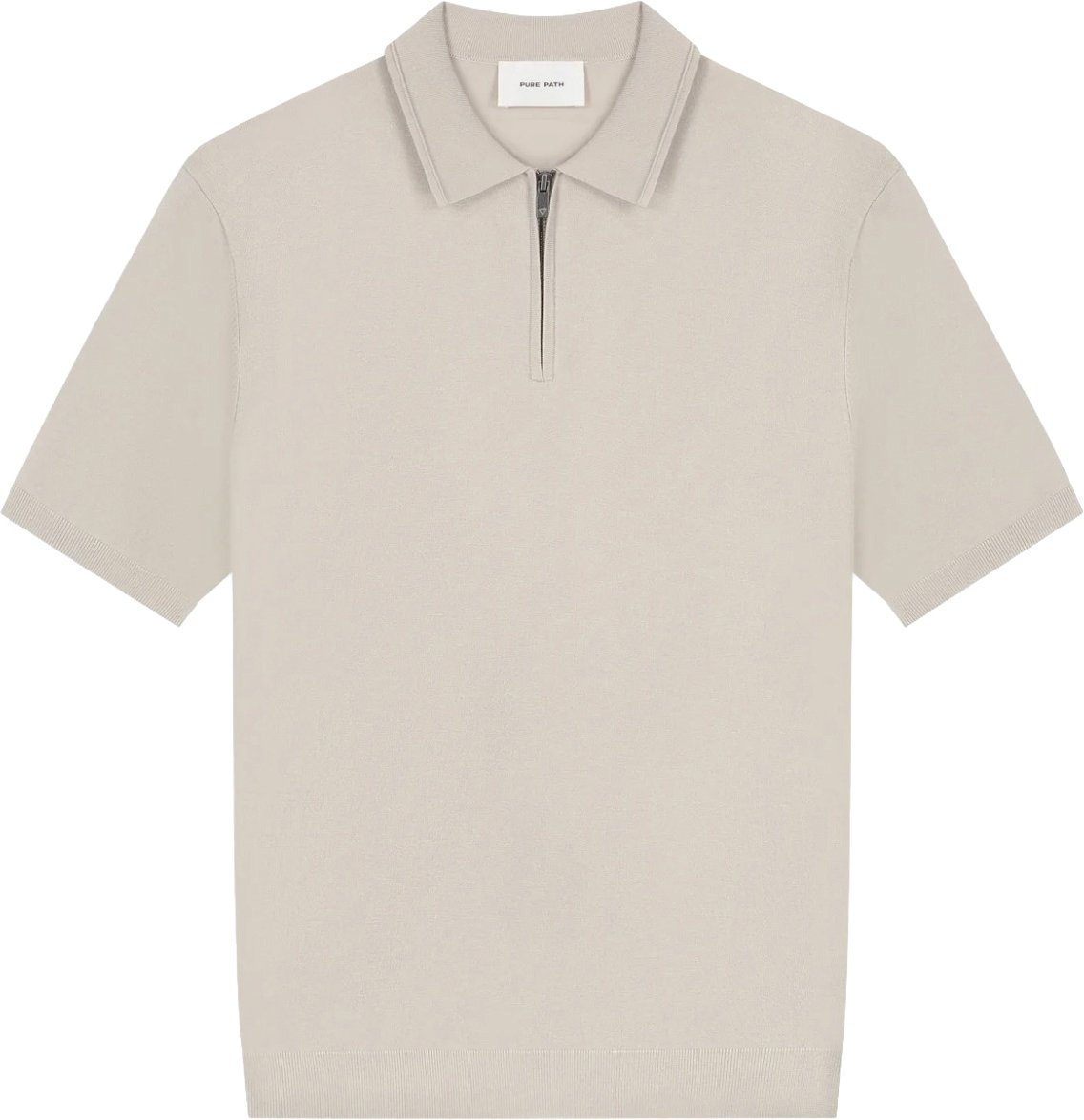 Pure Path Knit polo sand 26010810 Taupe