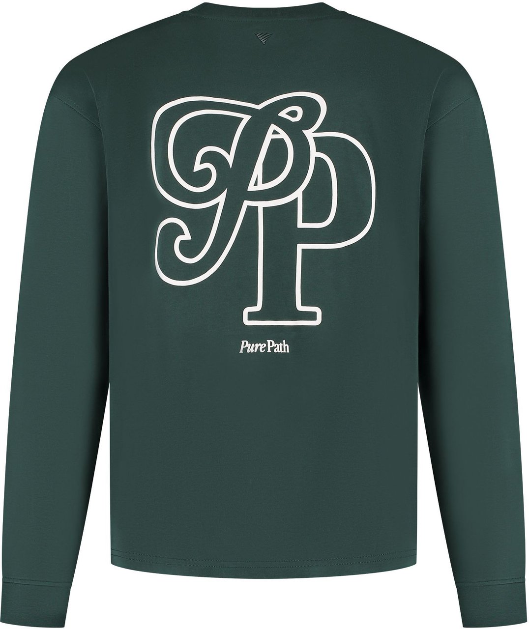Pure Path Initals Longsleeve 25030126 Dark Green Groen