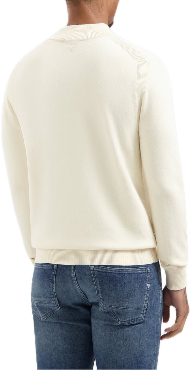 Pure Path Hidden Half-zip 25030815 ecru Wit