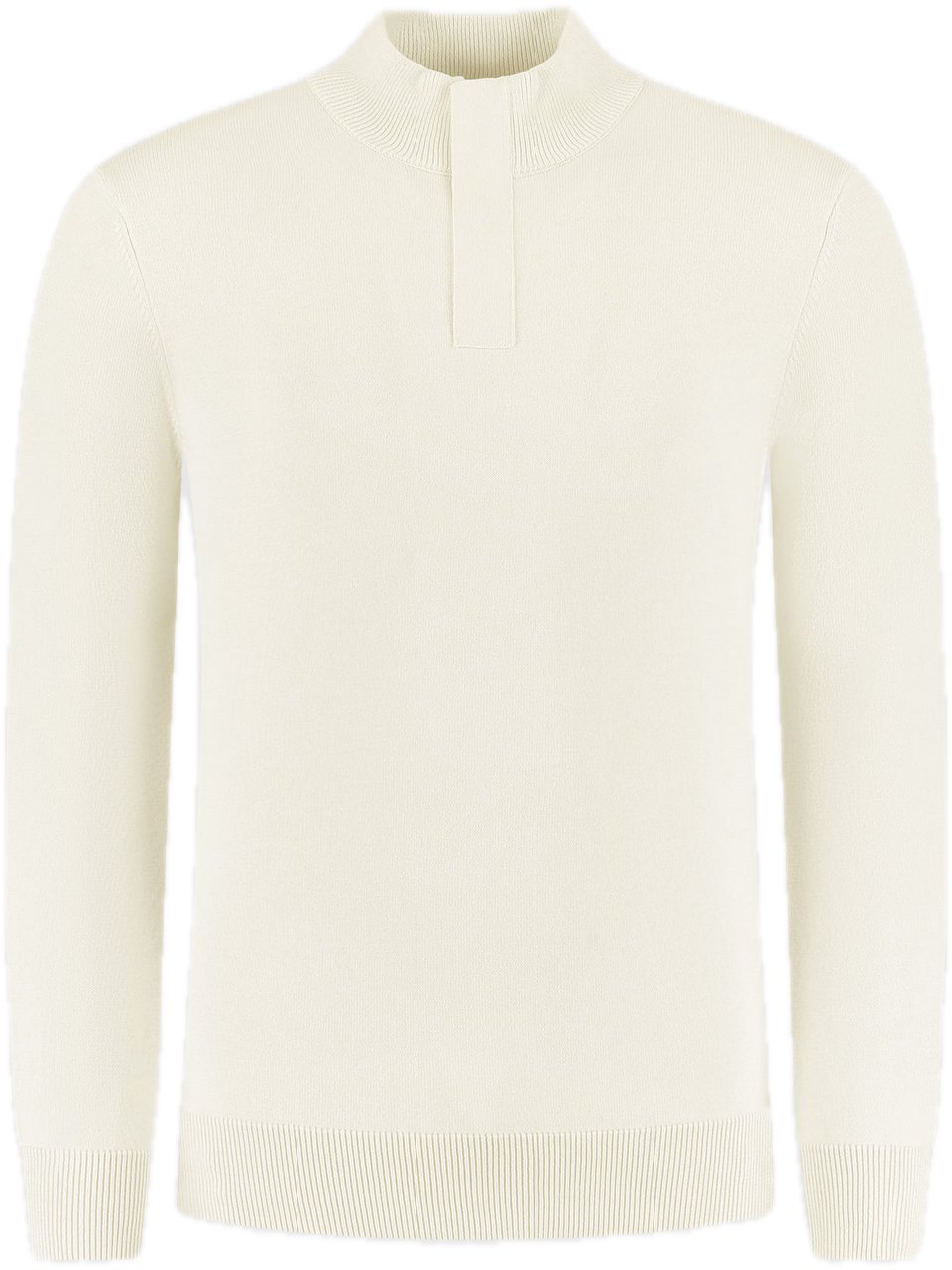 Pure Path Hidden Half-zip 25030815 ecru Wit