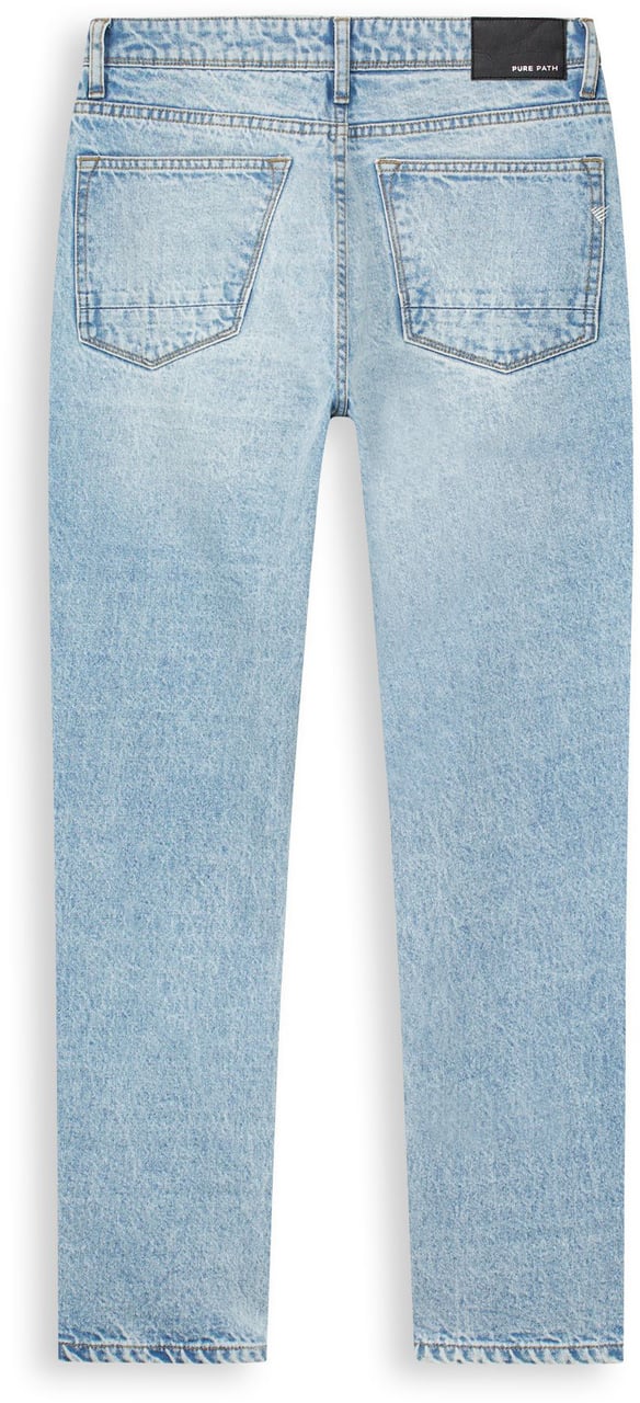 Pure Path Regular Fit Jeans The Eric Denim Light Blue W3015 Blauw