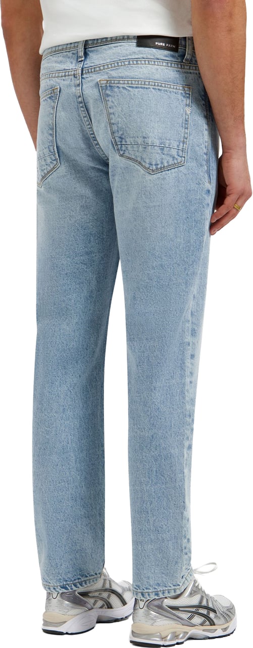 Pure Path Regular Fit Jeans The Eric Denim Light Blue W3015 Blauw